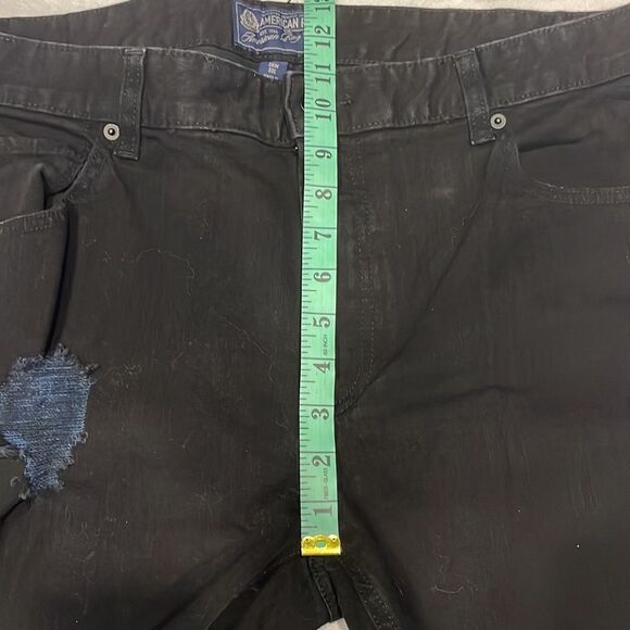 American Rag Ripped Distressed Blue Black Jeans Men’s Sz 38/30 - Picture 9 of 13